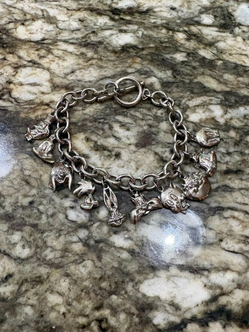 Vintage 1982 Warner Brothers Inc Charm Bracelet